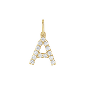 Diamond Letter Pendant - Iris + Mill