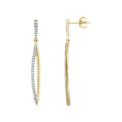 Diamond Marquise Drop Earrings