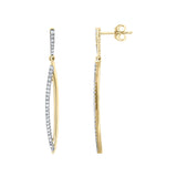 Diamond Marquise Drop Earrings