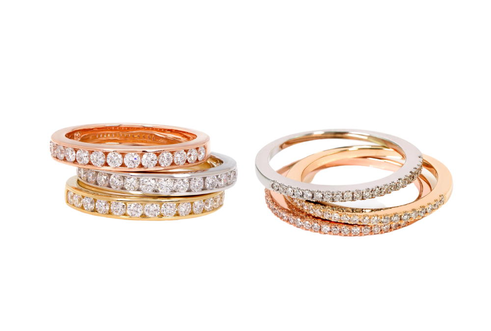 Diamond wedding rings image