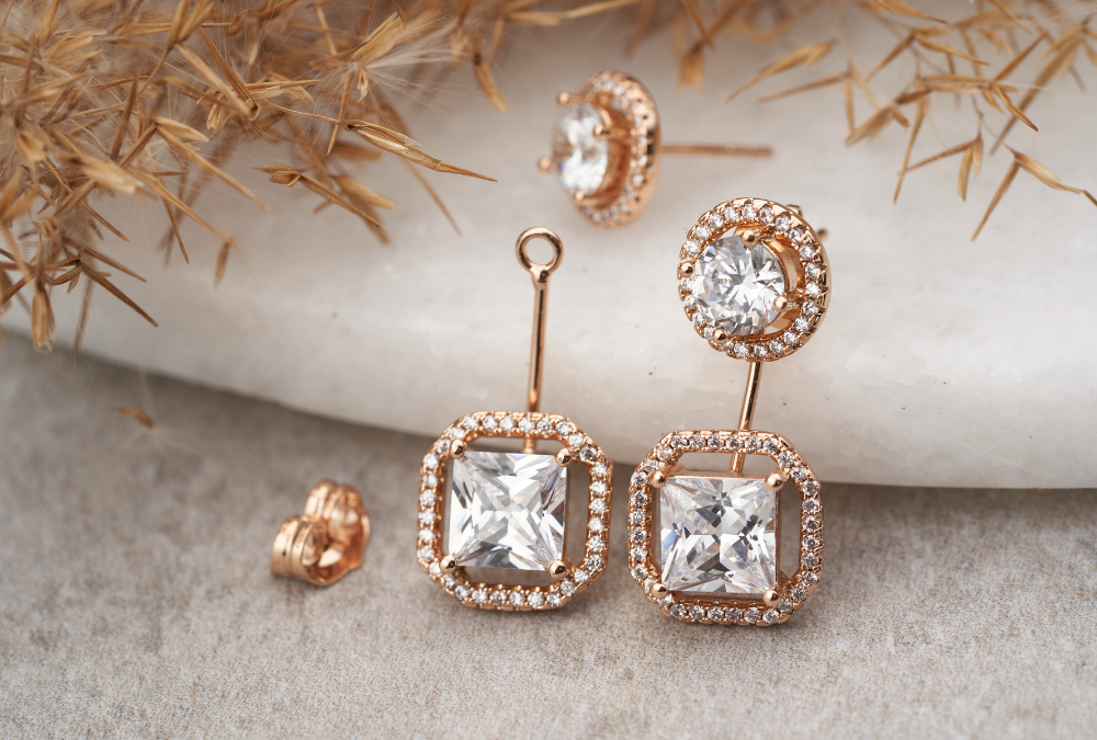 diamond earrings image