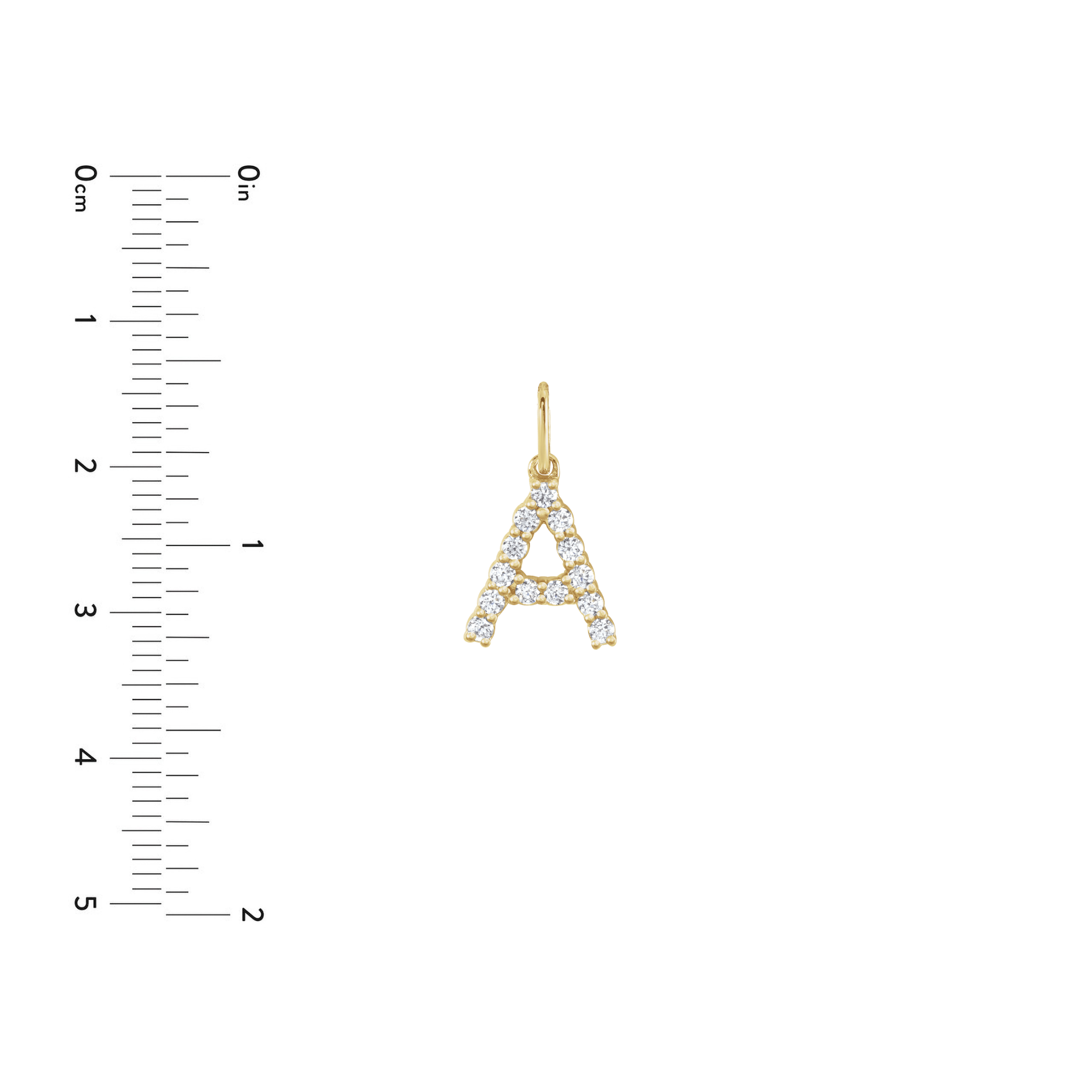 Diamond Letter Pendant