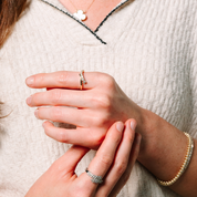 Pavé Diamond Bypass Ring