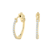 Pavé Diamond Small Hoop Earrings