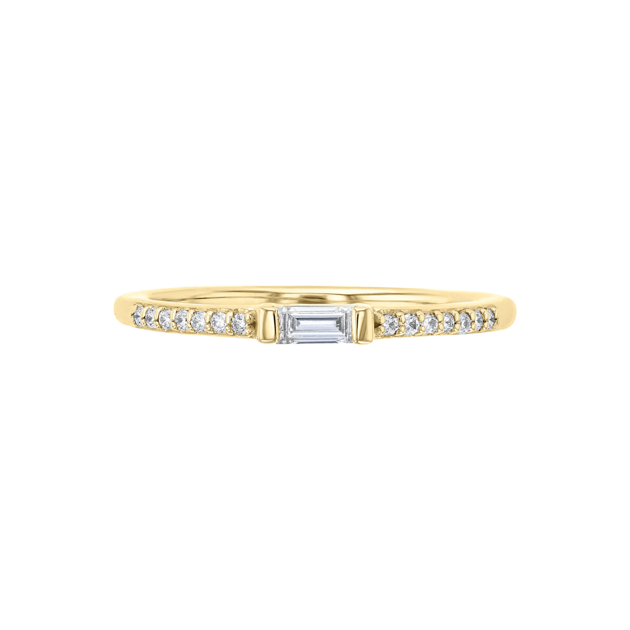 East West Baguette Diamond Ring