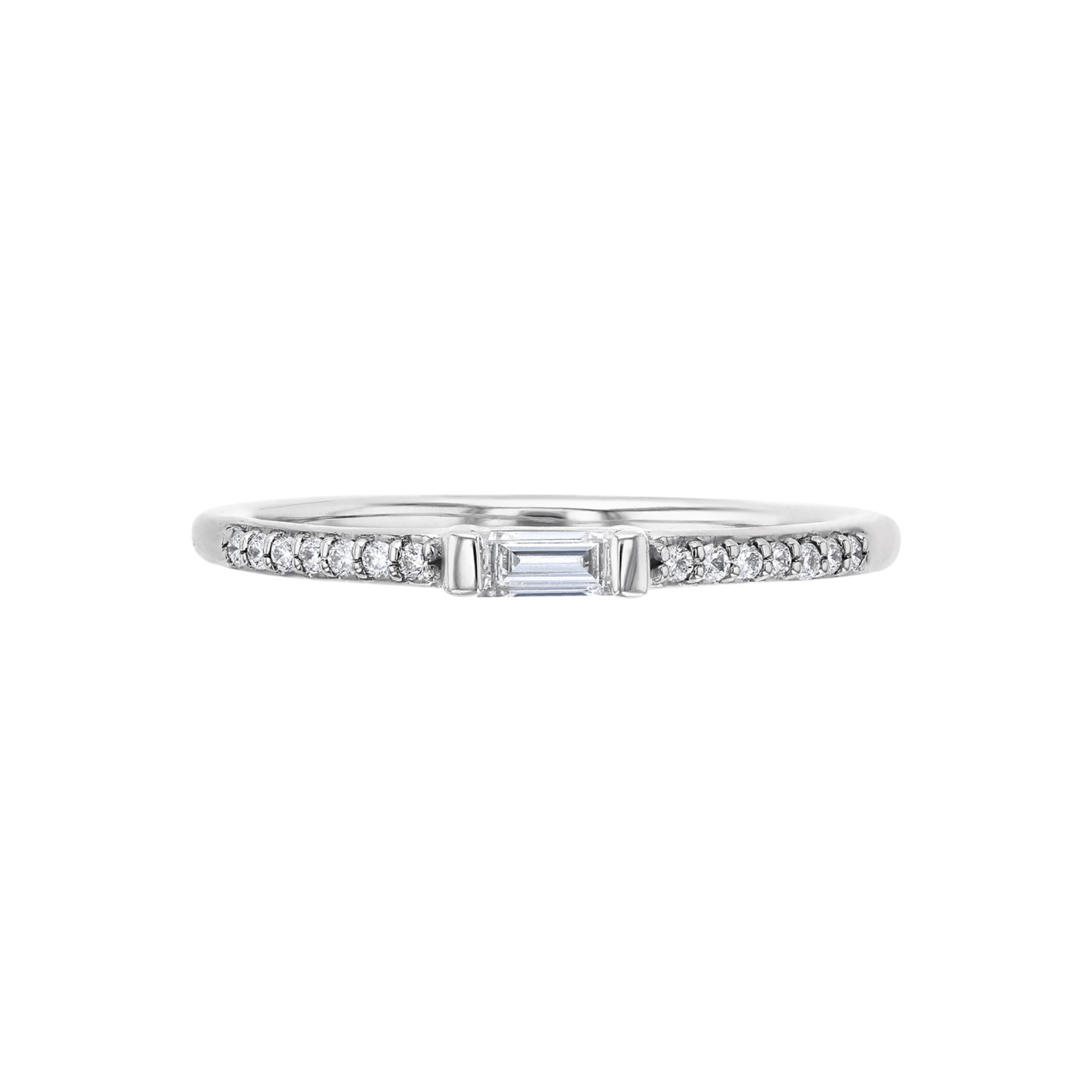 East West Baguette Diamond Ring