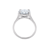 East West Lab Grown Oval Solitaire Diamond Ring