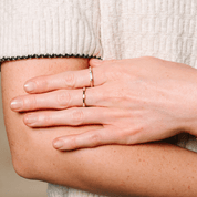 East West Solitaire Baguette Diamond Ring