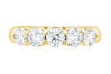 Five-Stone Diamond Wedding Ring in 14k Yellow Gold (1.50 ct. tw.)