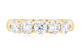 Five-Stone Diamond Wedding Ring in 14k Yellow Gold (1.50 ct. tw.)