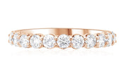 Floating Diamond Wedding Ring in 14k Rose Gold (1.08 ct. tw.)