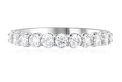 Floating Diamond Wedding Ring in 14k White Gold (1.08 ct. tw.)