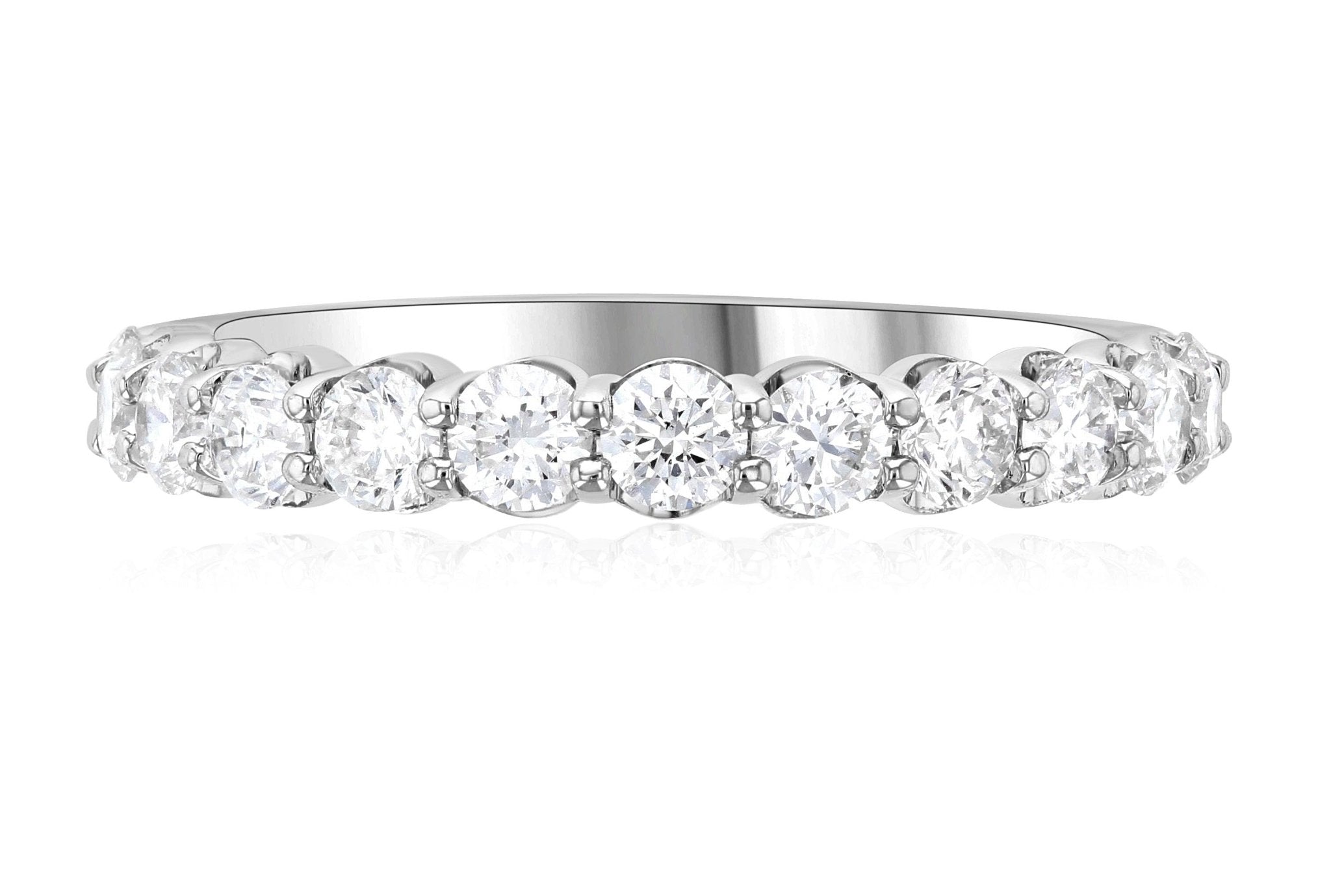 Floating Diamond Wedding Ring in 14k White Gold (1.08 ct. tw.)