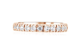 French Pavè Set Round Diamond Wedding Ring in 14k Rose Gold (0.50 ct. tw.)