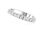 French Pavè Set Round Diamond Wedding Ring in 14k White Gold (0.50 ct. tw.)