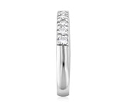French Pavè Set Round Diamond Wedding Ring in 14k White Gold (0.50 ct. tw.)