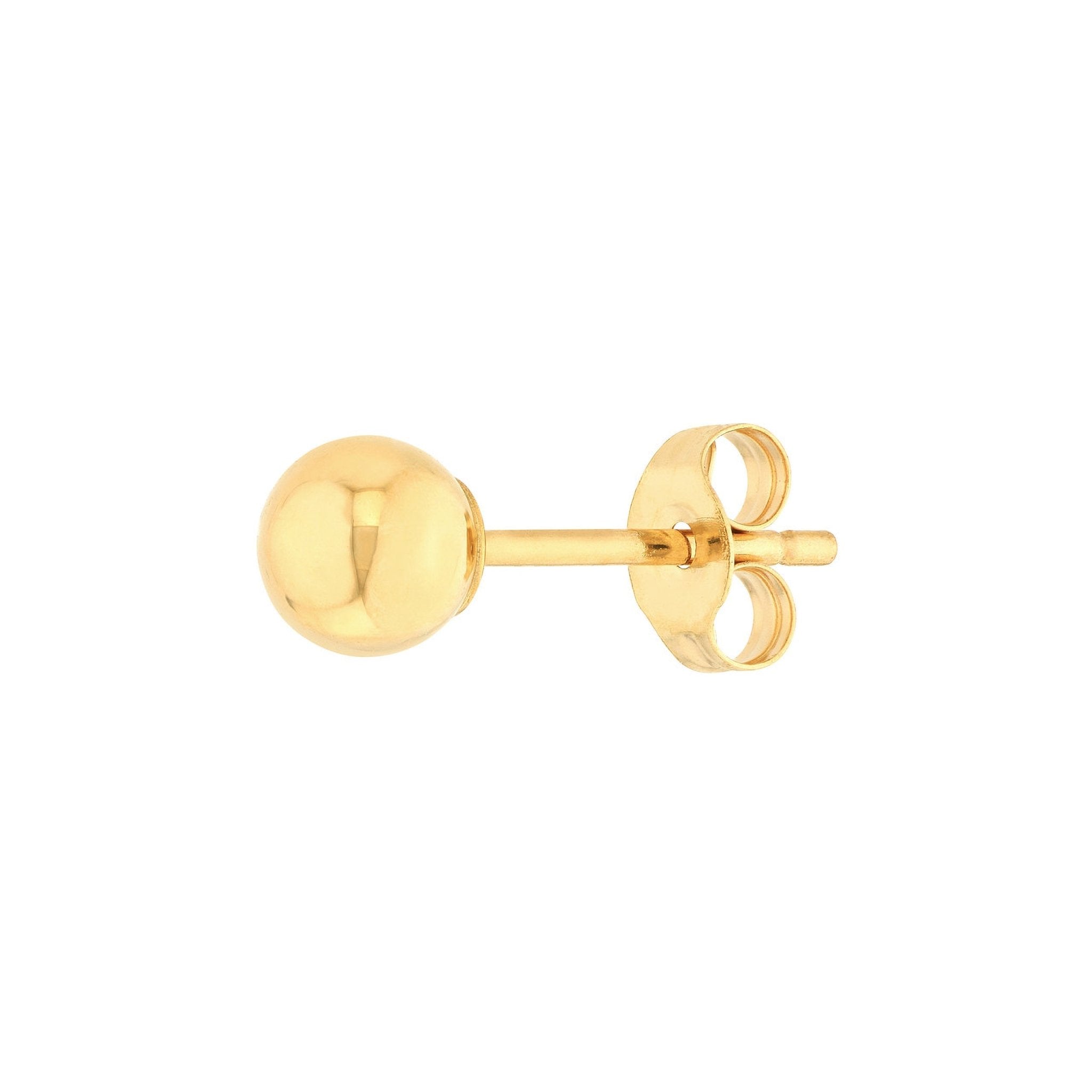 Gold Ball Stud Earrings