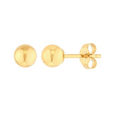 Gold Ball Stud Earrings