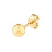 14K gold stud earring with minimalist design, perfect for everyday wear and fine jewelry collections