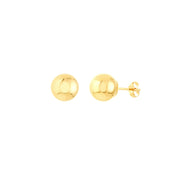 14K gold ball stud earrings, timeless fine jewelry for everyday wear