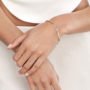 Gold Hinged Bangle