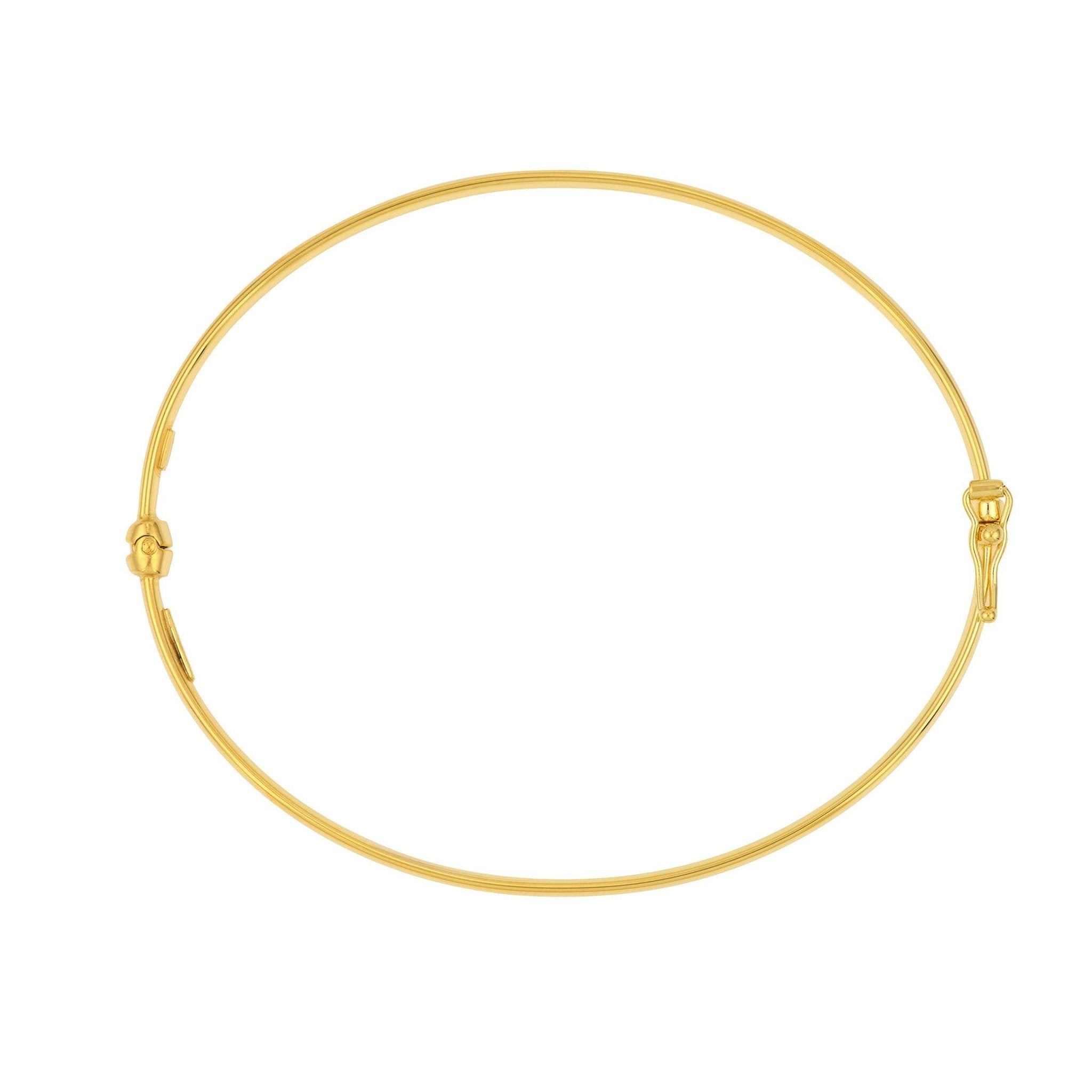 Gold Hinged Bangle