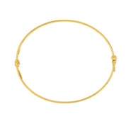 14K gold bangle bracelet with secure clasp, timeless fine jewelry for everyday wear