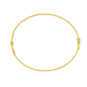 Gold Hinged Bangle - Iris + Mill