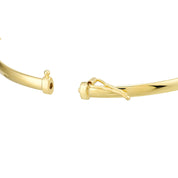 Gold Hinged Bangle - Iris + Mill