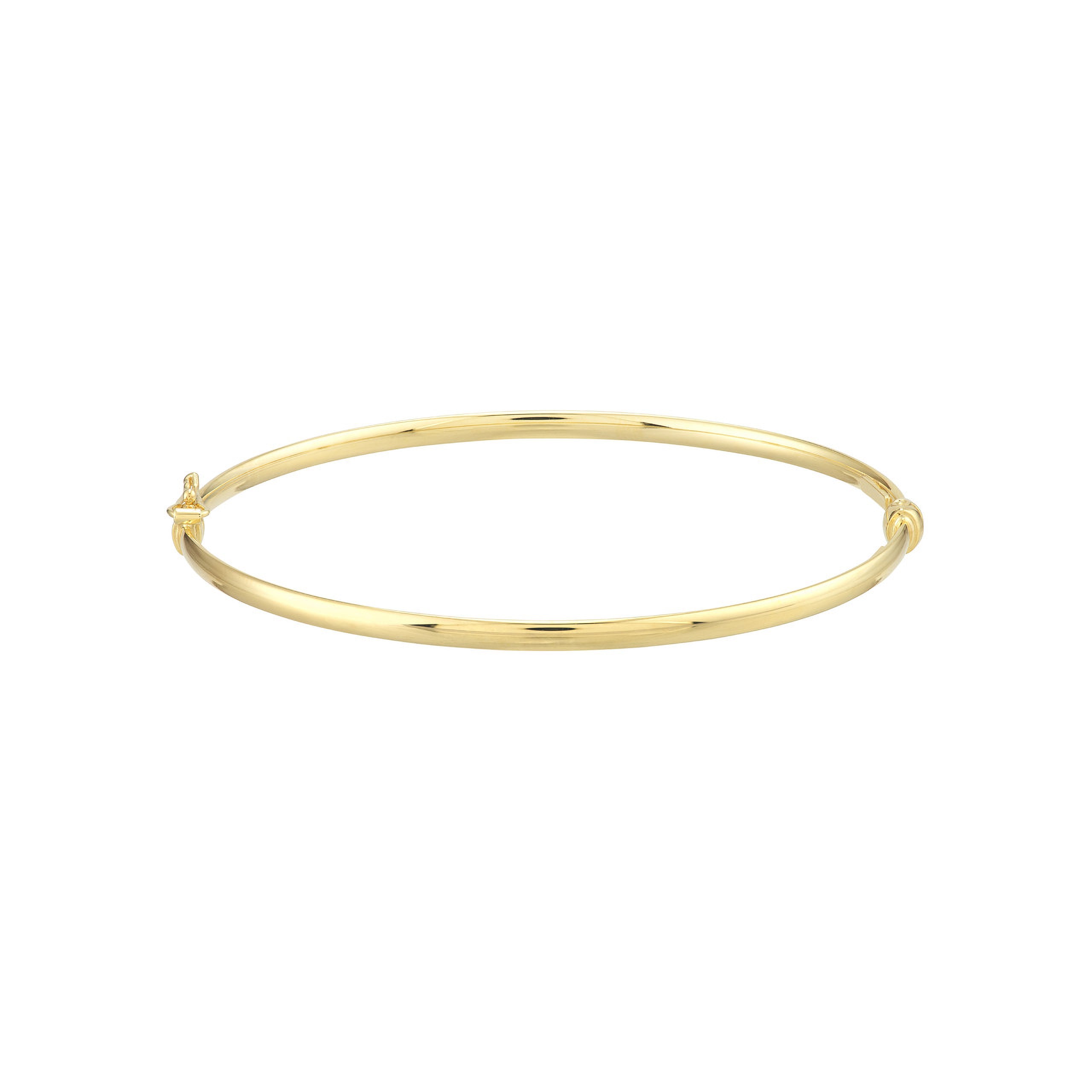 Gold Hinged Bangle - Iris + Mill