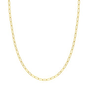 Gold Paperclip Chain Necklace (3mm)
