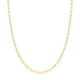 Gold Paperclip Chain Necklace (3mm)