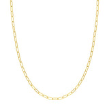 Gold Paperclip Chain Necklace (3mm)