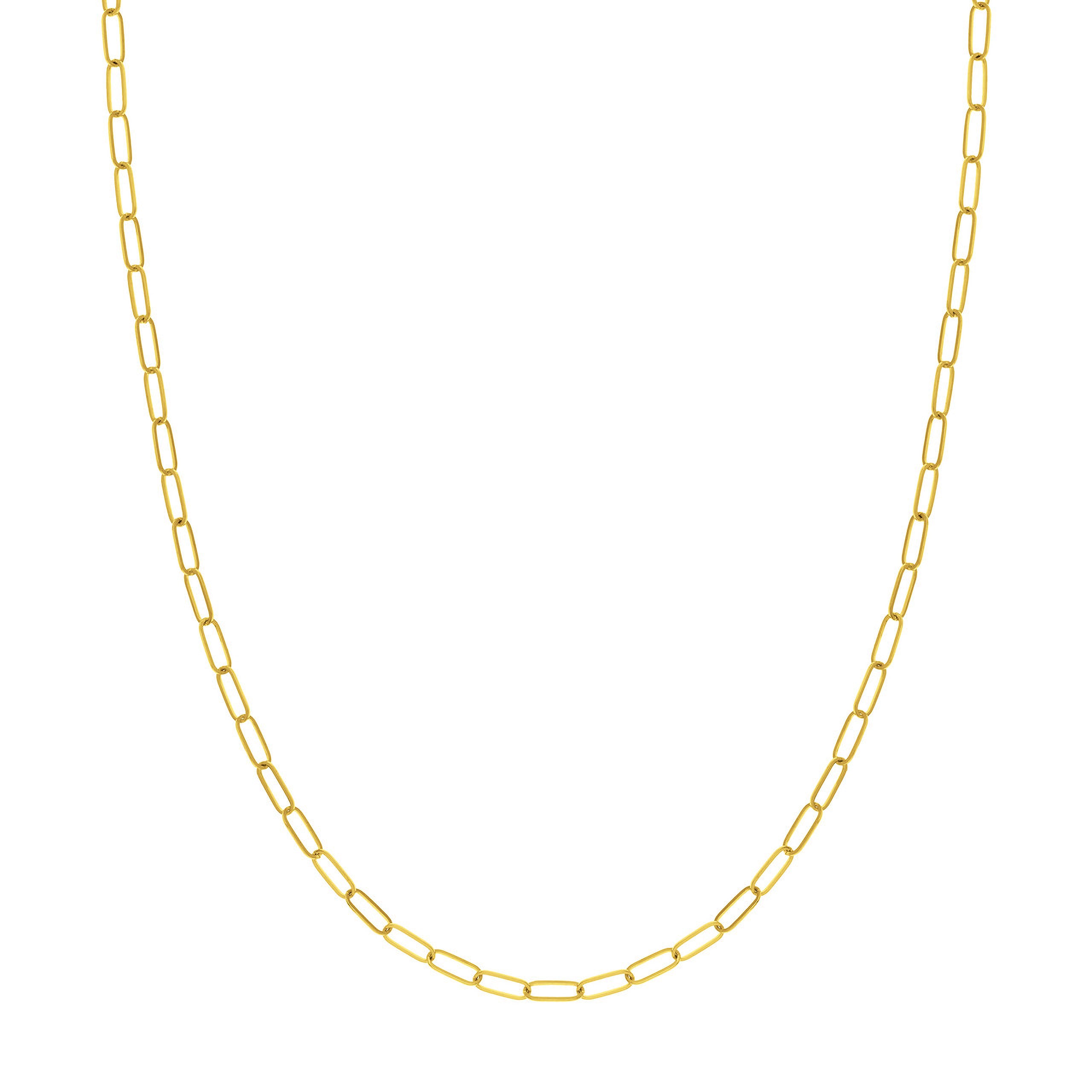 Gold Paperclip Chain Necklace (3mm) - Iris + Mill