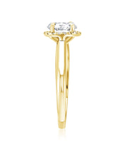 Halo Oval Diamond Engagement Ring in 14k Yellow Gold (7/8 ct. tw.)