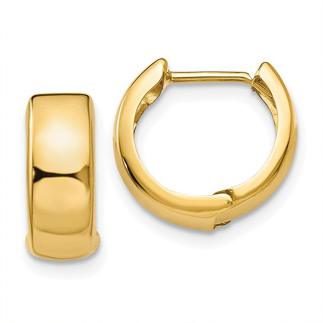 Huggie Earrings in 14k Yellow Gold (5x12mm) - Iris + Mill