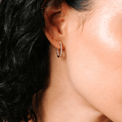 Inside Out Diamond Hoop Earrings