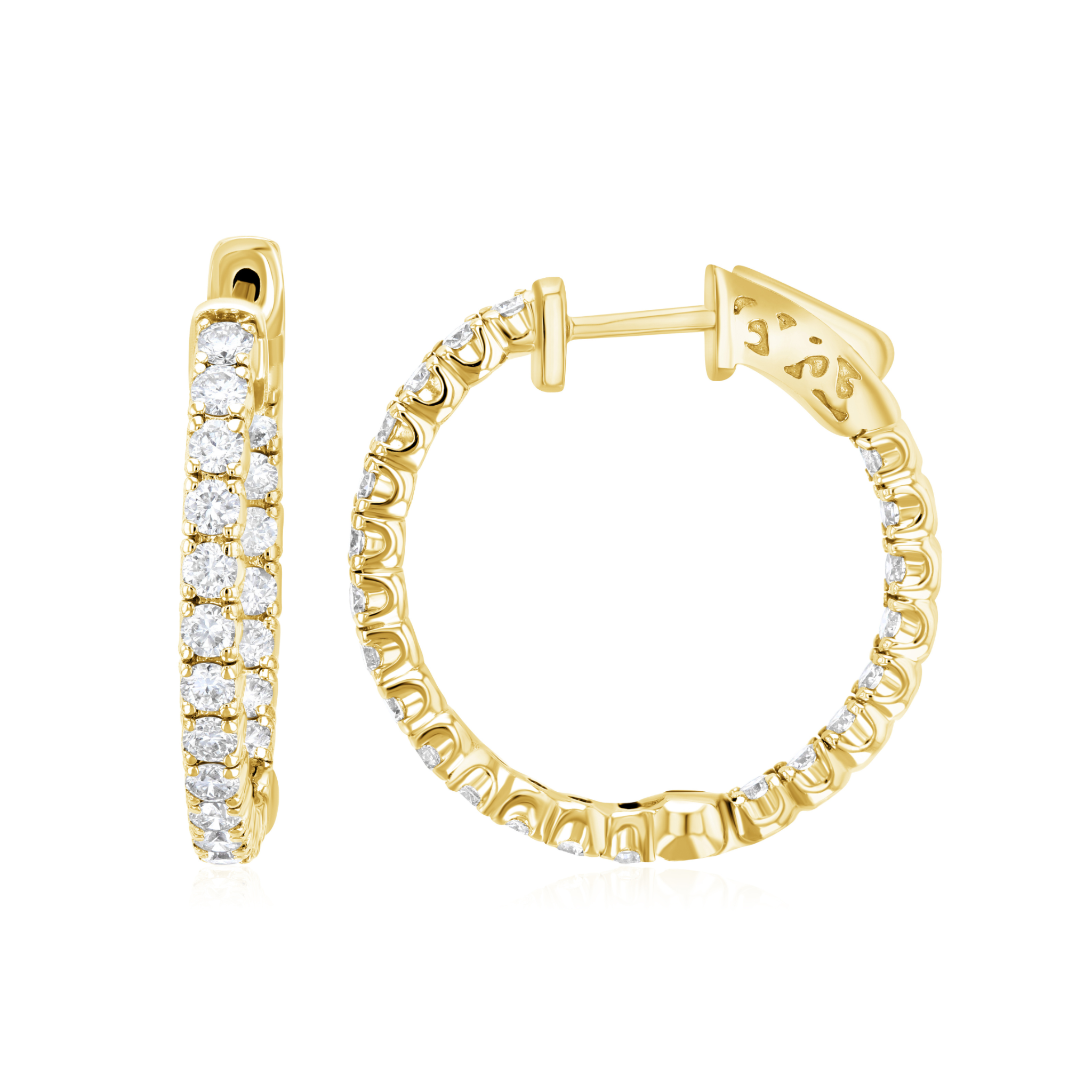 Inside Out Pavé Diamond Hoop Earrings (1.50 ct. tw.)