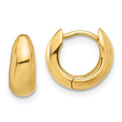 Jumbo Dome Huggie Earrings in 14k Yellow Gold - Iris + Mill