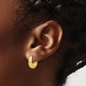 Jumbo Dome Huggie Earrings in 14k Yellow Gold - Iris + Mill