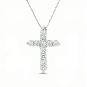 Lab Grown Diamond Cross Necklace