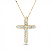 Lab Grown Diamond Cross Necklace