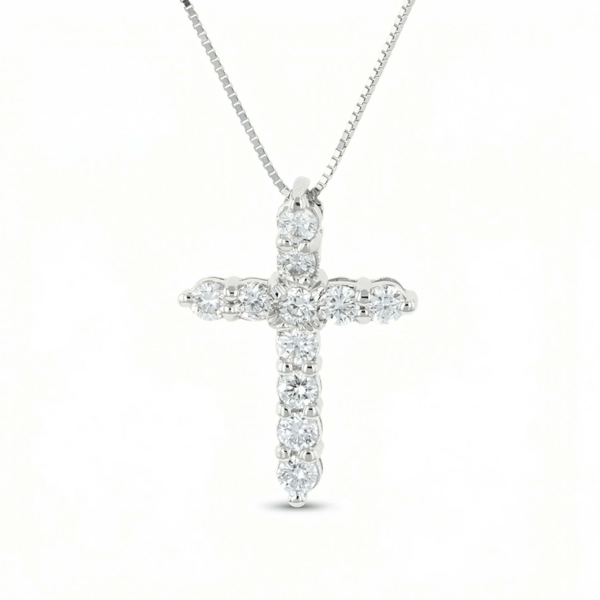 Lab Grown Diamond Cross Necklace