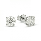 Lab Grown Round Diamond Stud Earrings
