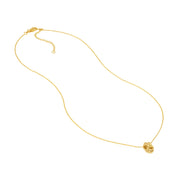 14K gold knot necklace with delicate chain and adjustable clasp, timeless fine jewelry for everyday wear