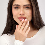 Lunara Wave Ring - Iris + Mill