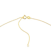 14K gold chain necklace with adjustable clasp and extender, fine jewelry for everyday wear