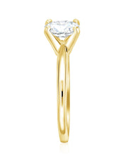 Oval Cut Diamond Solitaire Engagement Ring in 14k Yellow Gold