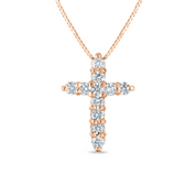 Petite Diamond Cross Necklace