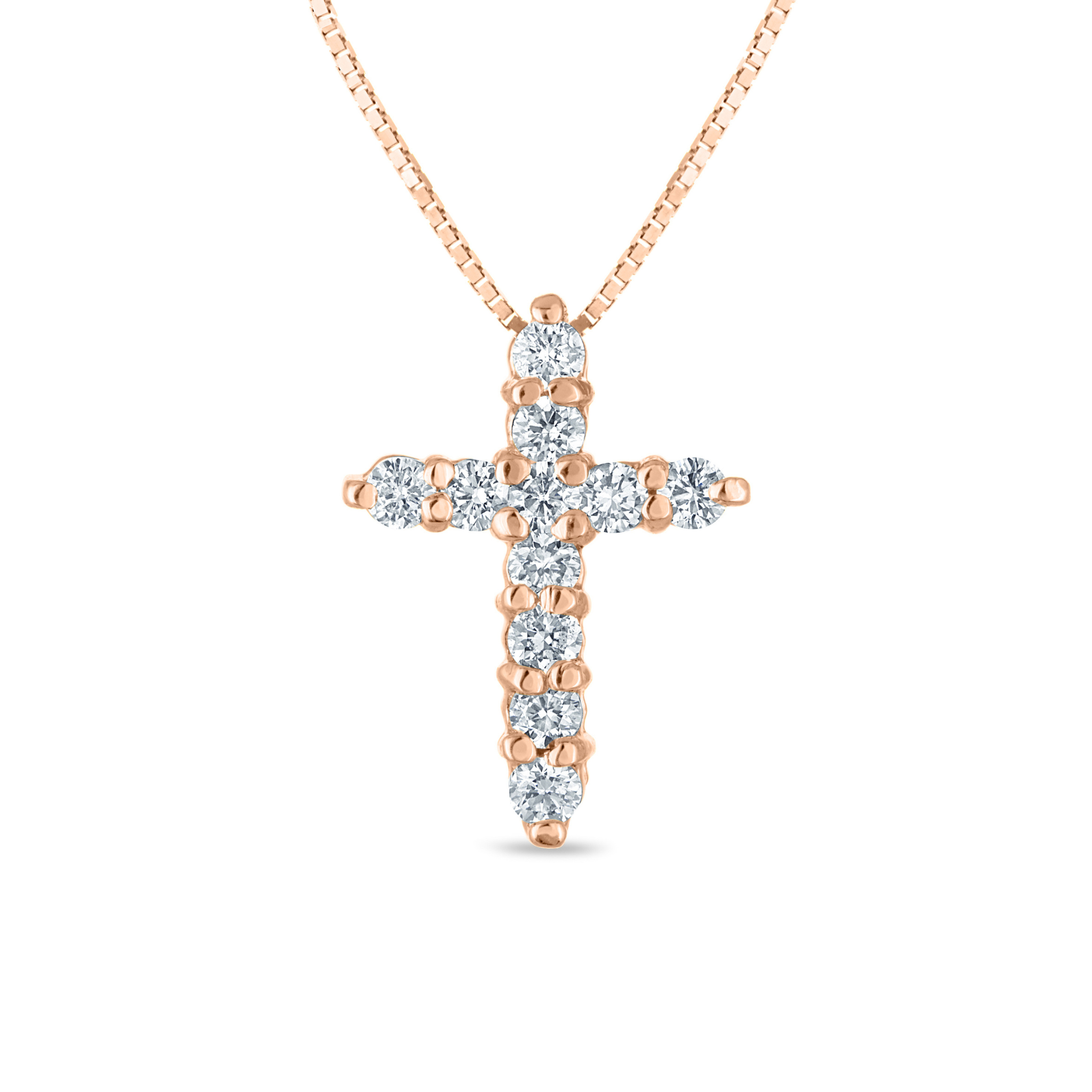 Petite Diamond Cross Necklace